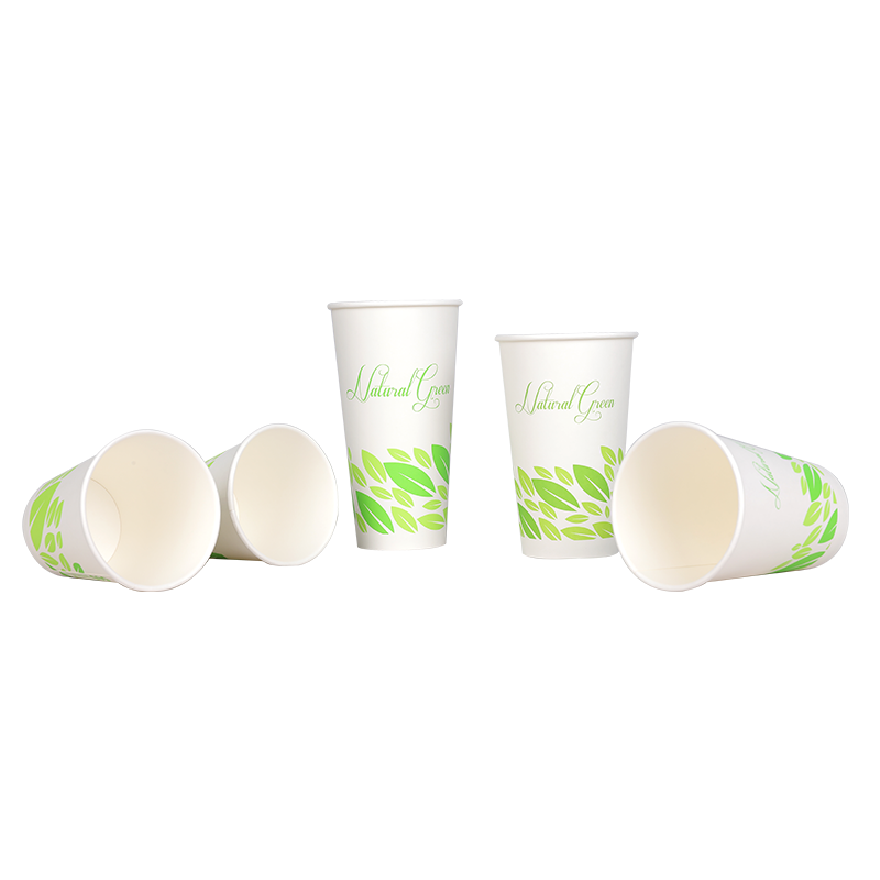 PLA coated single wall paper cup