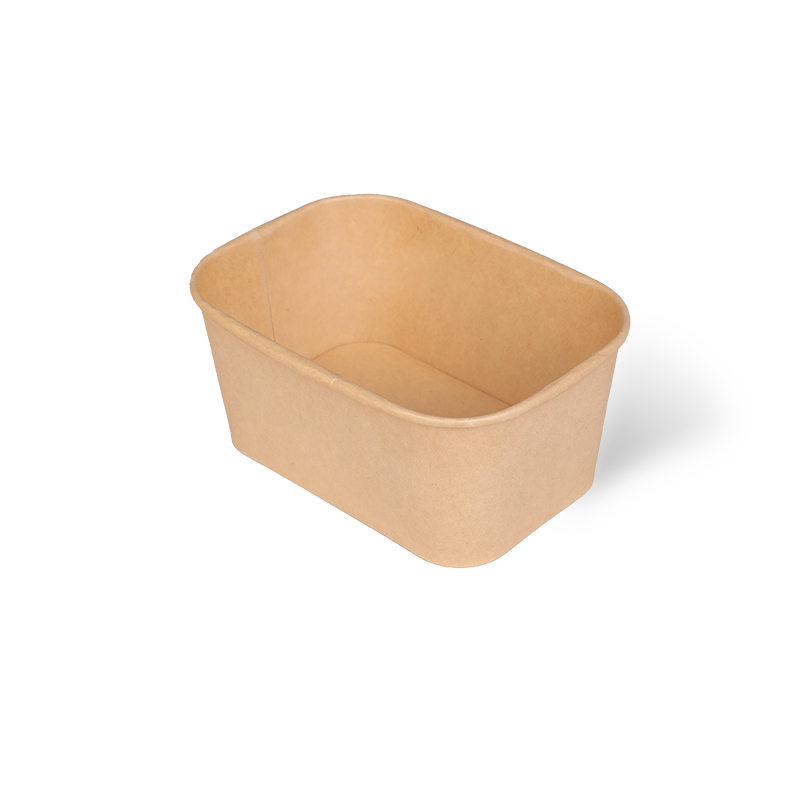 Rectangular paper bowl